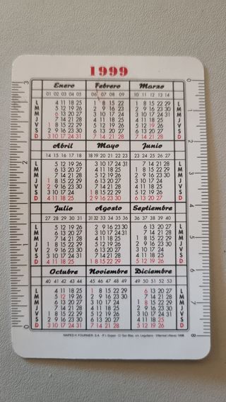3 Calendários H. Fournier [1983 ; 2001 ;1999]