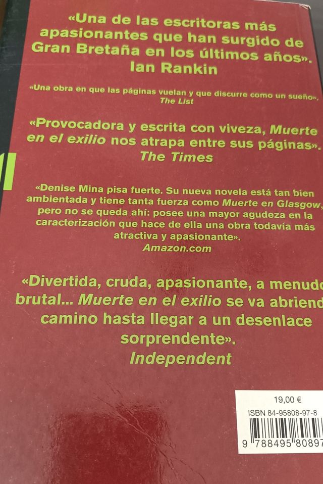 Libro. Muerte en el exilio.
