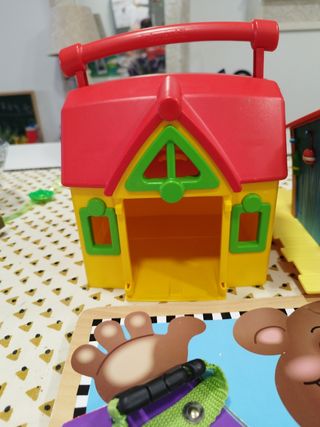 Juego madera niños+casa Mickey/playmoil