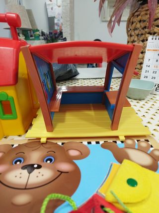 Juego madera niños+casa Mickey/playmoil