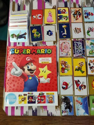 Colección completa super Mario borde dorado