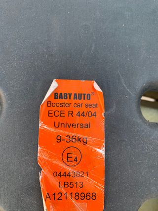silla para niñ de coche Babyauto