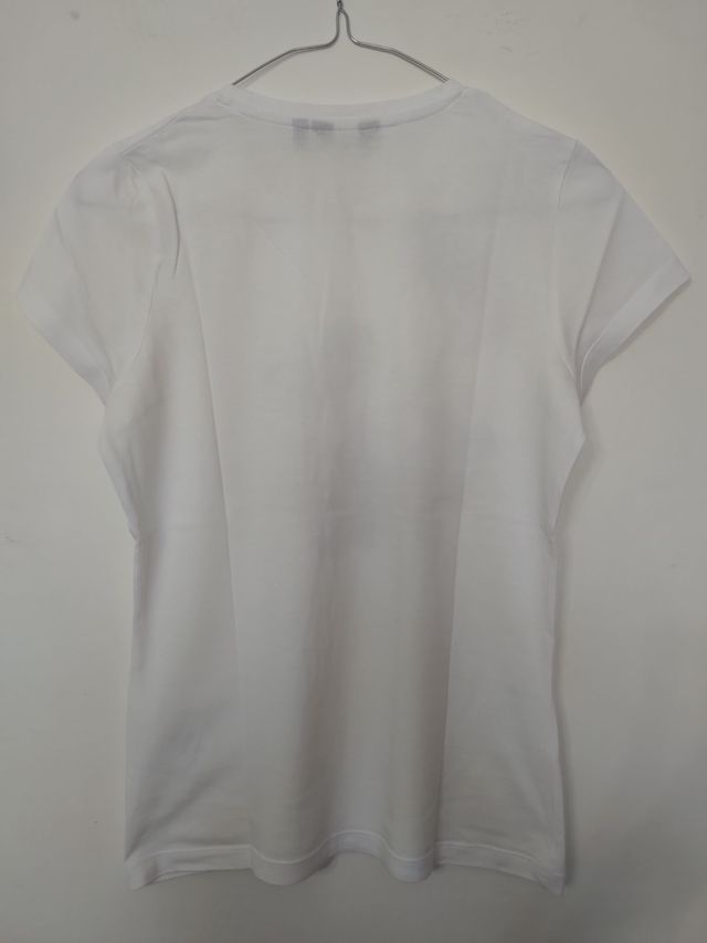 T-shirt bianca floreale