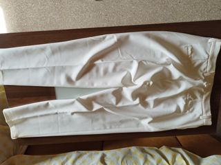 Pantalones blancos de vestir mujer