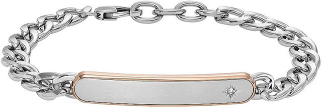 Fossil Brazalete pulsera (ribete dorado)