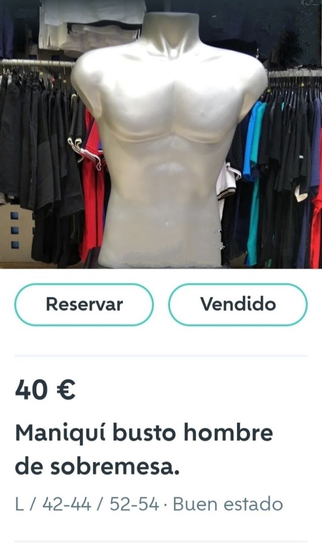 Maniquí busto hombre y mujer