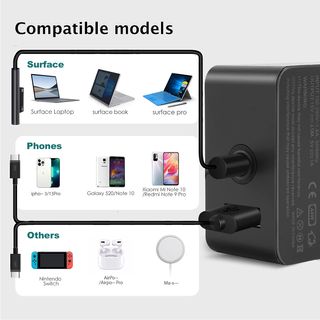 Caricabatterie Microsoft Book Surface Pro 44 W 15 V 2,58 A