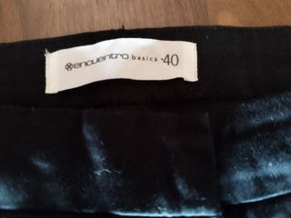 Pantalón chino negro mujer