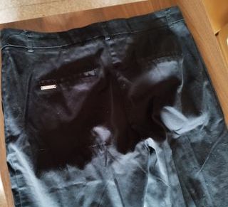 Pantalón chino negro mujer