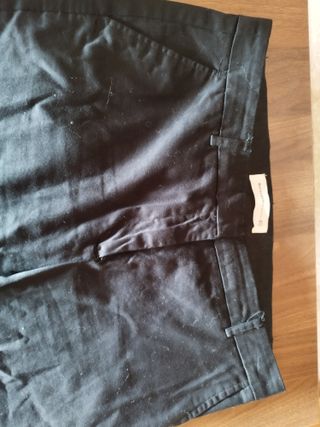 Pantalón chino negro mujer