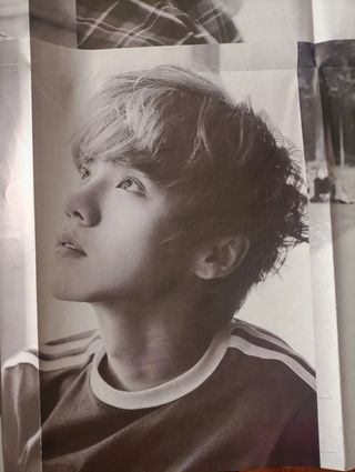 Poster blanco y negro grupo Exo de Kpop