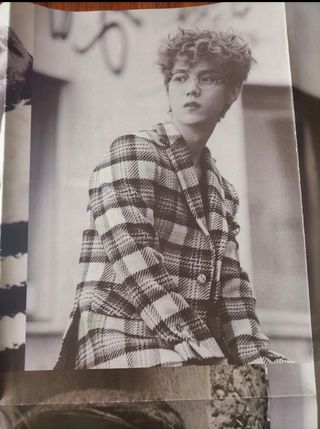 Poster blanco y negro grupo Exo de Kpop