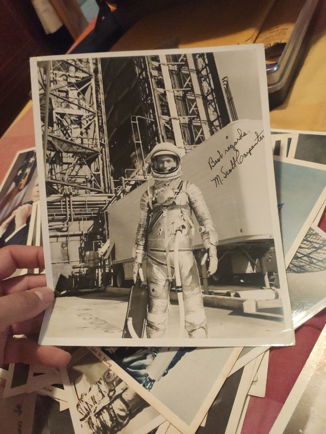 fotos antiguas firmadas NASA Y presidentes EUA