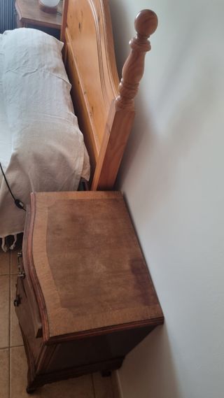 Mesitas vintage madera maciza