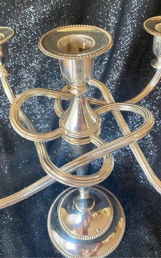 candelabro de alpaca