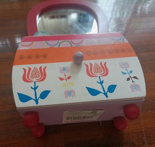 Joyero de madera niña con espejo y cajon