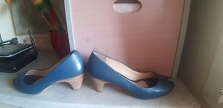 Zapatos unisa azules