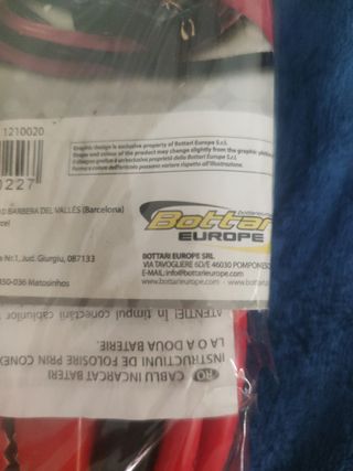 Pinzas para batería 10mm diámetro, 2 m