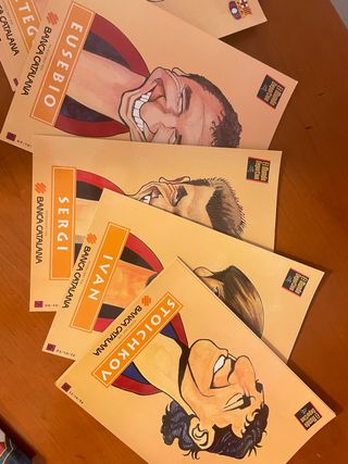 Los pins del Barca 94 - 95 caricaturas