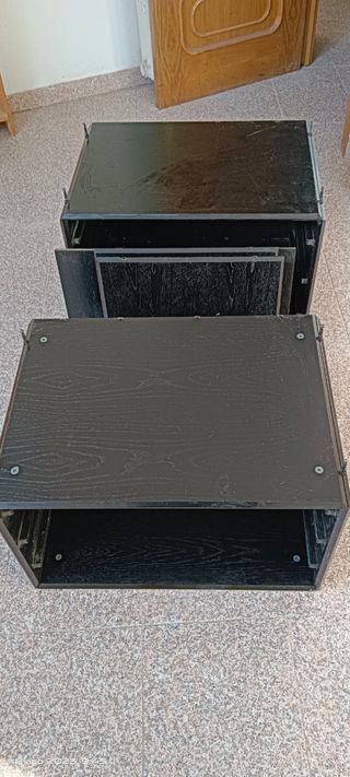 sifonier (9 cajon) + 2 mesita + cabecero lacados