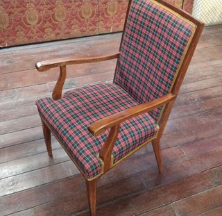 SILLÓN ANTIGUO, SILLA VINTAGE, DE MADERA