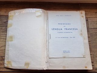 Lote 4 libros de texto de francés (antiguos)