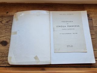 Lote 4 libros de texto de francés (antiguos)