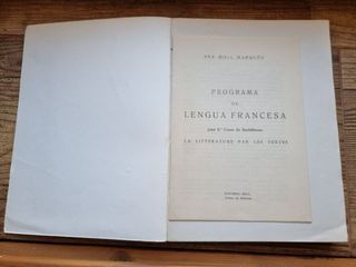 Lote 4 libros de texto de francés (antiguos)