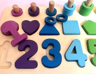 Lote juegos infantiles madera