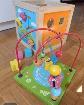 Lote juegos infantiles madera