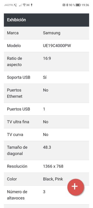 Tv Samsung 19 pulgadas