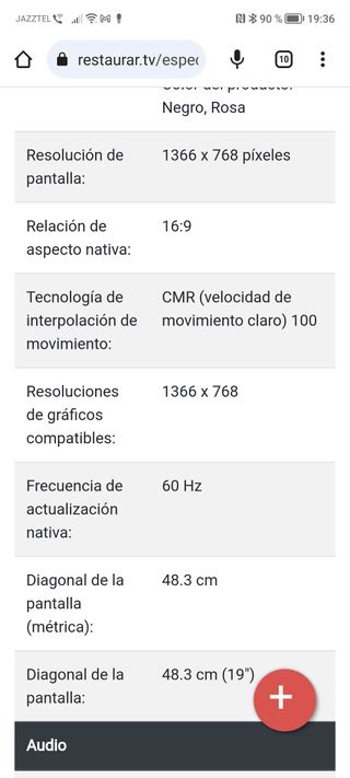 Tv Samsung 19 pulgadas