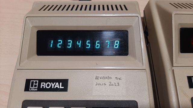 Lote dos calculadoras ROYAL Litton RC800