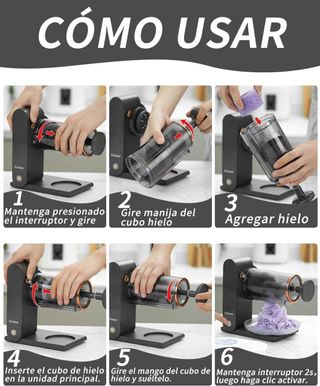 Maquina picar helados