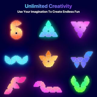 LED Pared Luces Paneles de luz triangular Smart LE