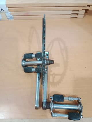 Bielas y plato antiguos bicicleta