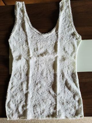 Camiseta interior blanca mujer