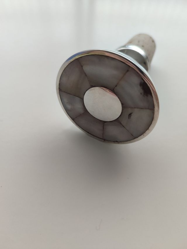 Conjunto utensilios vintage plata-nácar