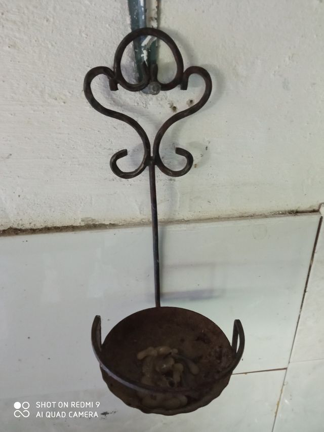 Antico, portabelas, palmatoria,