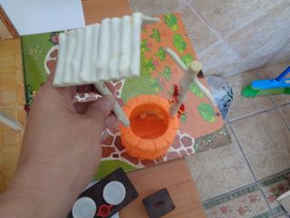 casa de laura de la montaña, hay pegar el pozo se