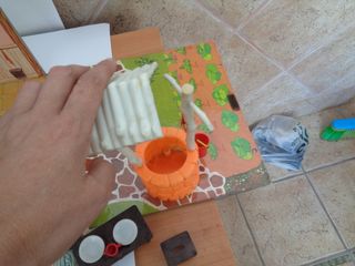 casa de laura de la montaña, hay pegar el pozo se