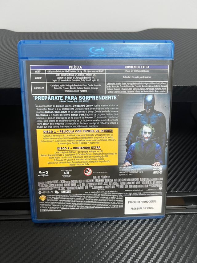 Batman El Caballero Oscuro Bluray