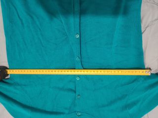 Chaqueta rebeca verde piscina talla M