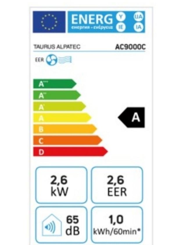 Condizionatore portatile TAURUS ALPATEC AC9000C
