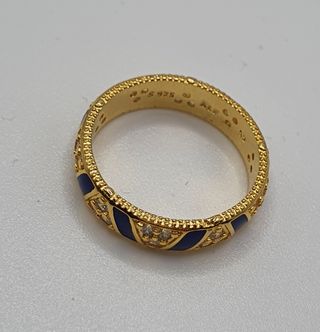anillo dorado pandora talla 52