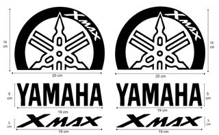 Kit pegatinas diapasones xmax