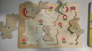 Puzles de madera para niños pequeños