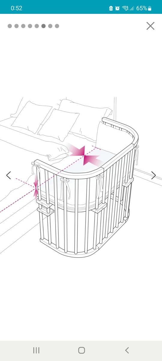 Cuna colecho en madera haya ecologica