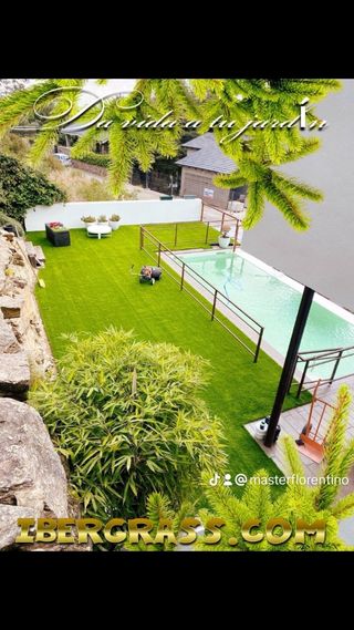 Instalacion de césped artificial