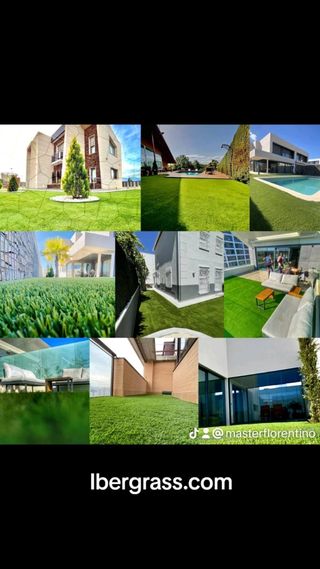 Instalacion de césped artificial